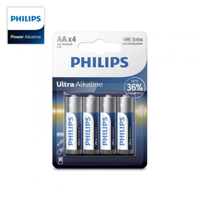 Baterías duraderas adicionales ultra alcalinas para todo el mediados de a la alta batería del tamaño de PHILIPS Ultra Alkaline AA de los dispositivos del dren