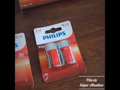 Baterías duraderas del acumulador alcalino 7500mAh PHILIPS de LR14E2B 2C