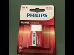 Certificación alcalina seca del acumulador 9V 500mAh MSDS de 6LR61P1B/97 PHILIPS