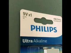 Baterías alcalinas de uso diario PHILIPS de 9 voltios para dispositivos que consumen mucha energía